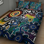 Blues AFL Celebrating 50 Years of Naidoc Quilt Bed Set NAIDOC Week 2025 Aboriginal