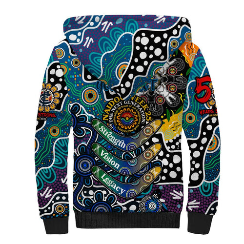 Personalised Blues AFL Celebrating 50 Years of Naidoc Sherpa Hoodie NAIDOC Week 2025 Aboriginal