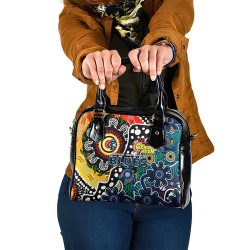 Blues AFL Celebrating 50 Years of Naidoc Shoulder Handbag NAIDOC Week 2025 Aboriginal