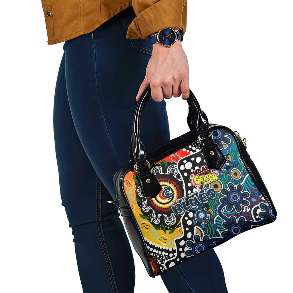Blues AFL Celebrating 50 Years of Naidoc Shoulder Handbag NAIDOC Week 2025 Aboriginal