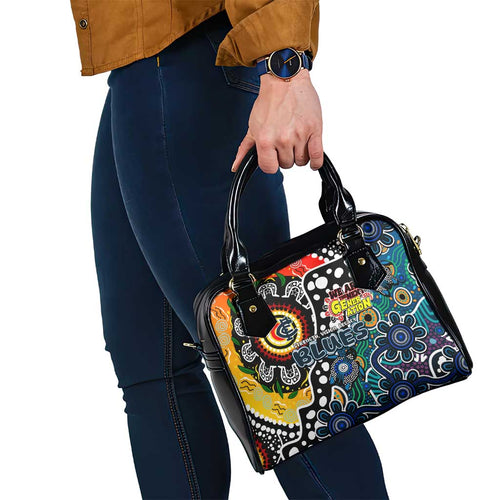 Blues AFL Celebrating 50 Years of Naidoc Shoulder Handbag NAIDOC Week 2025 Aboriginal