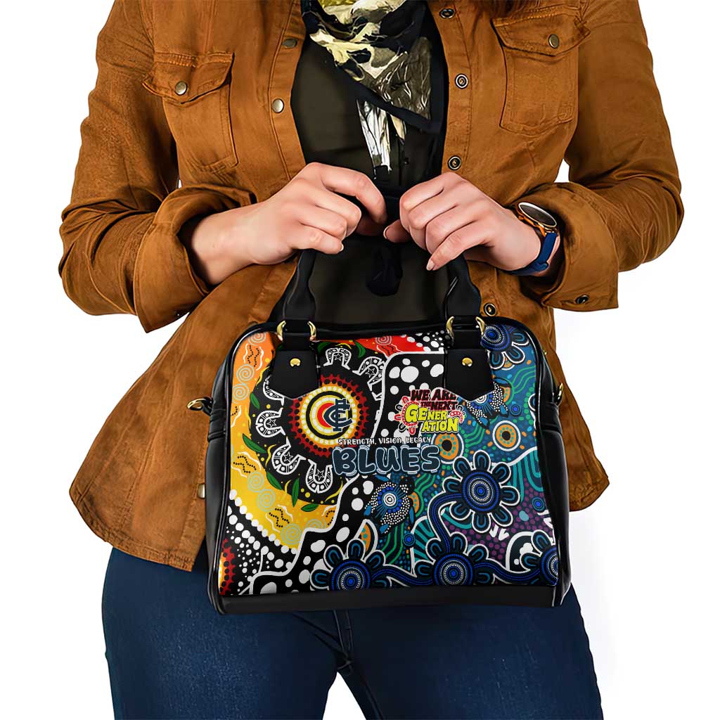 Blues AFL Celebrating 50 Years of Naidoc Shoulder Handbag NAIDOC Week 2025 Aboriginal