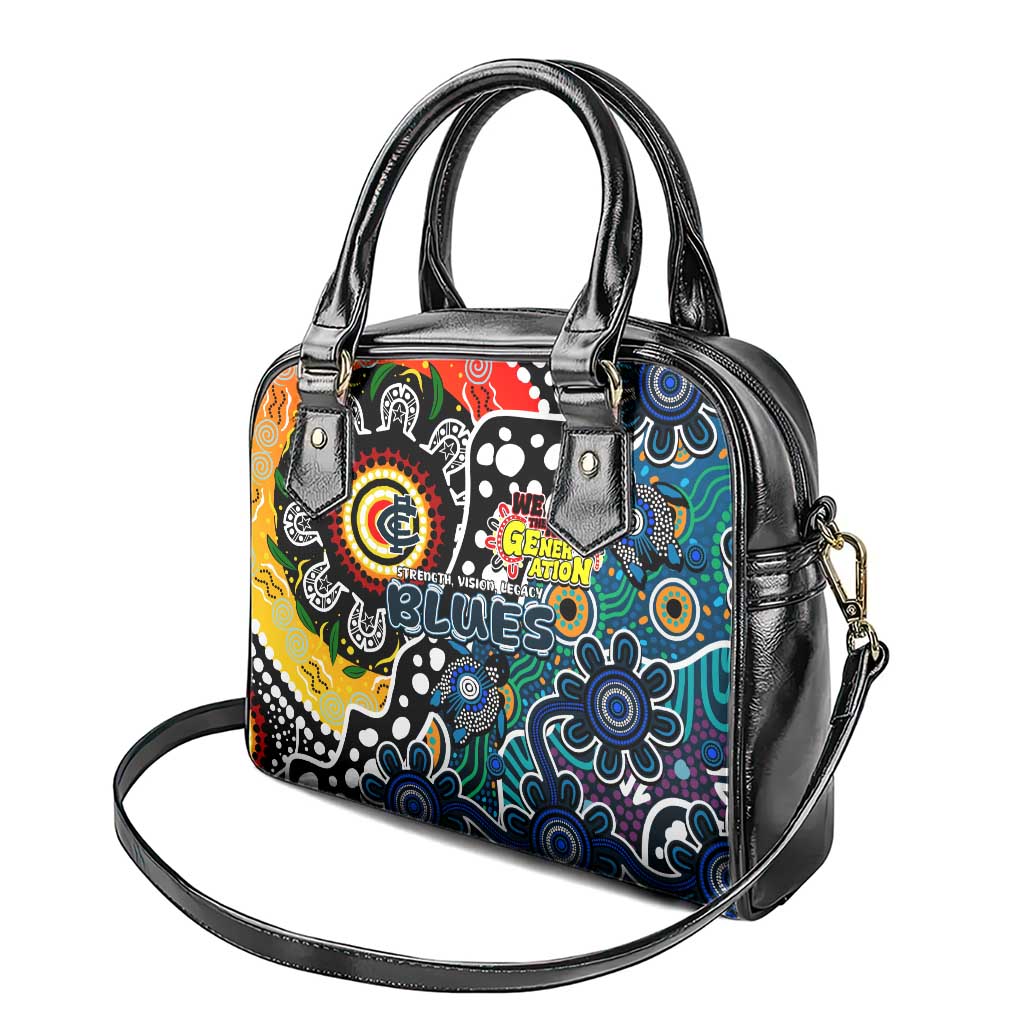 Blues AFL Celebrating 50 Years of Naidoc Shoulder Handbag NAIDOC Week 2025 Aboriginal