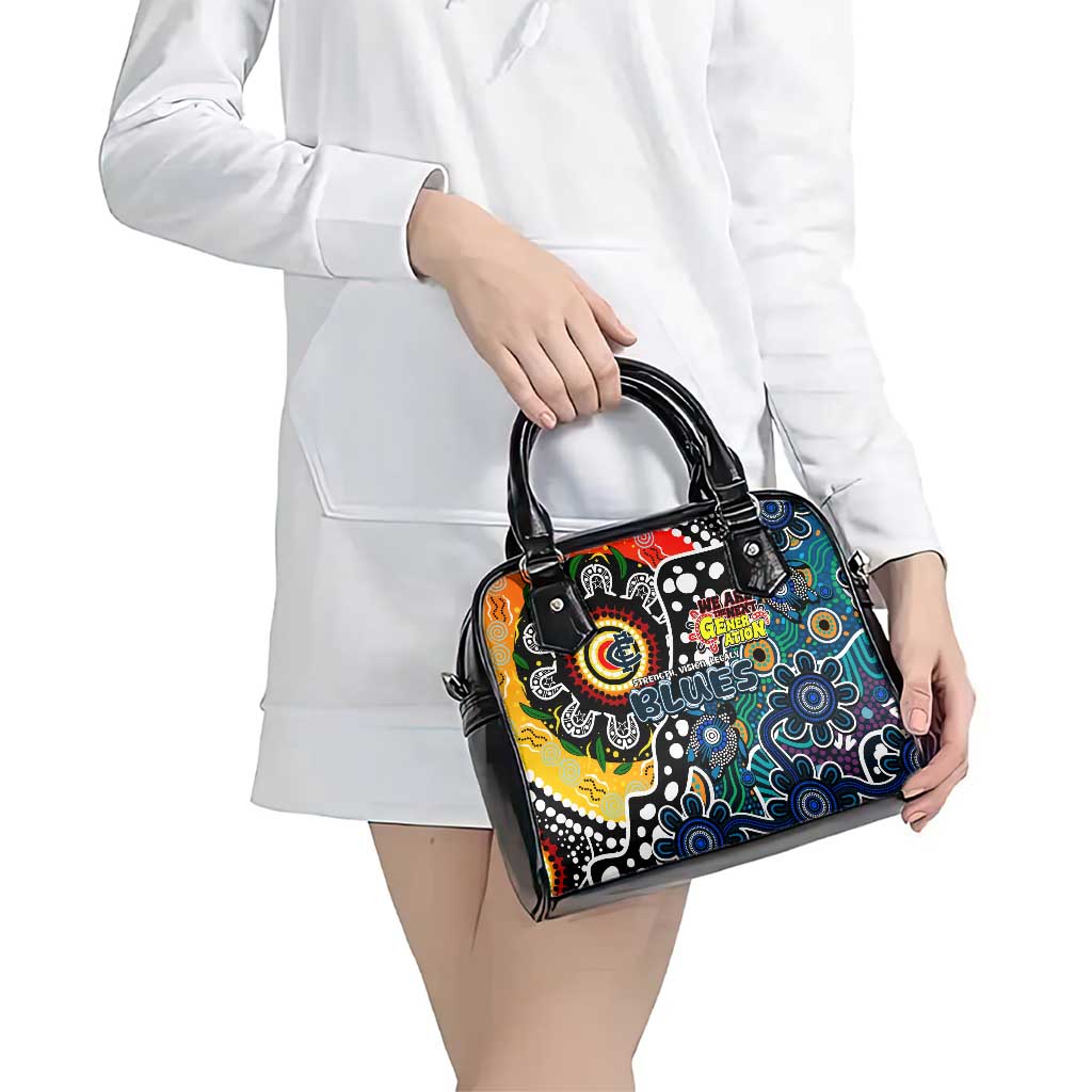 Blues AFL Celebrating 50 Years of Naidoc Shoulder Handbag NAIDOC Week 2025 Aboriginal