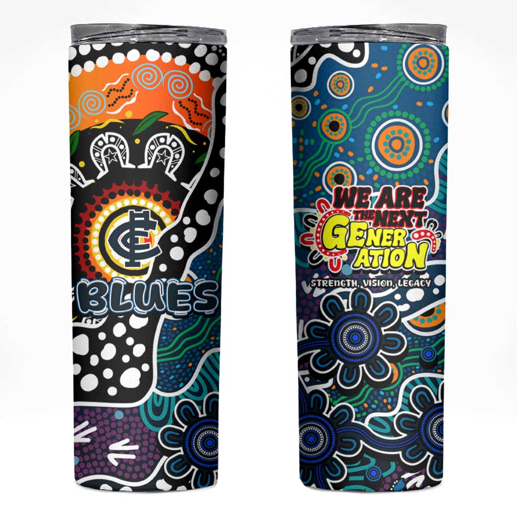 Blues AFL Celebrating 50 Years of Naidoc Skinny Tumbler NAIDOC Week 2025 Aboriginal