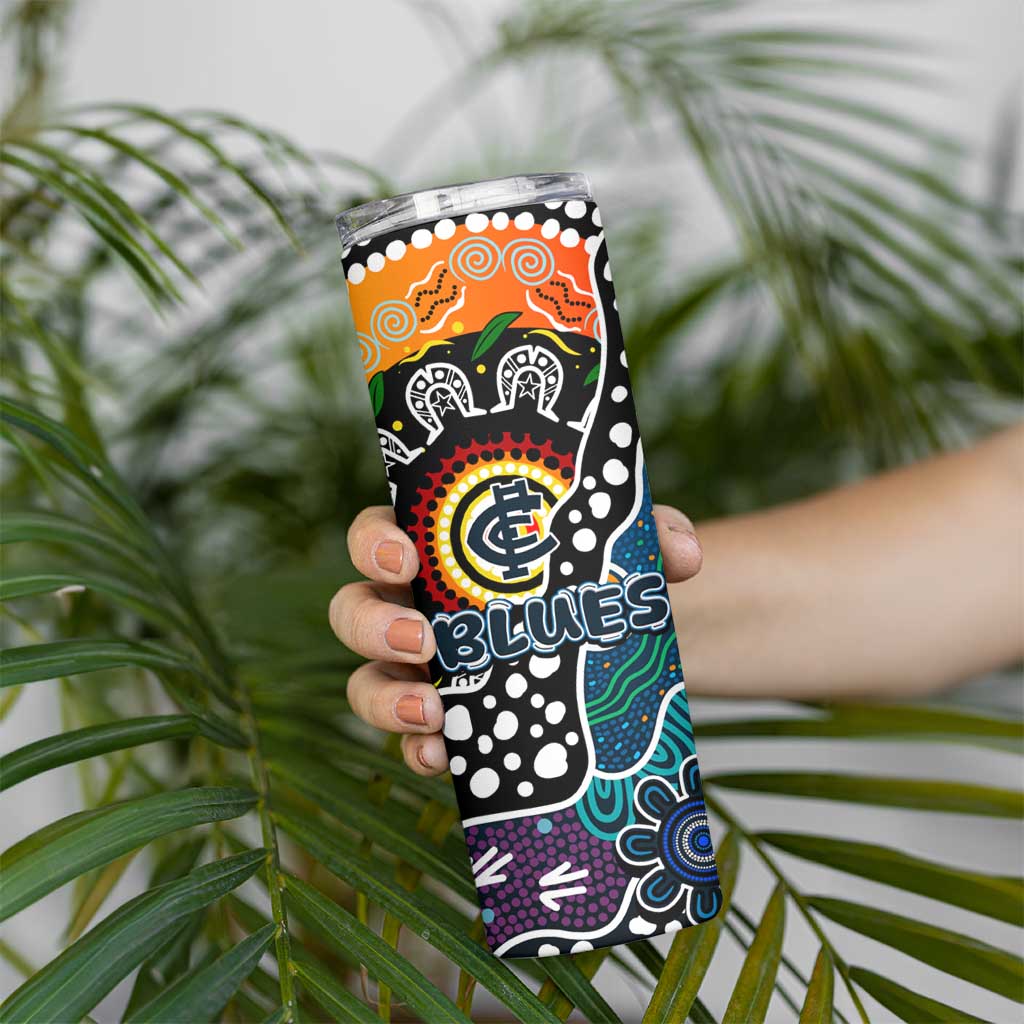 Blues AFL Celebrating 50 Years of Naidoc Skinny Tumbler NAIDOC Week 2025 Aboriginal