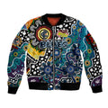 Personalised Blues AFL Celebrating 50 Years of Naidoc Sleeve Zip Bomber Jacket NAIDOC Week 2025 Aboriginal