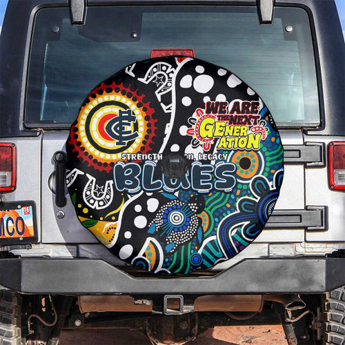 Blues AFL Celebrating 50 Years of Naidoc Spare Tire Cover NAIDOC Week 2025 Aboriginal