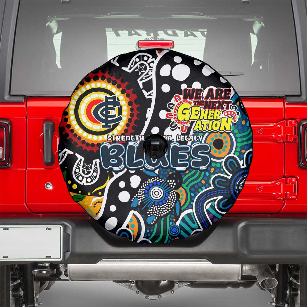 Blues AFL Celebrating 50 Years of Naidoc Spare Tire Cover NAIDOC Week 2025 Aboriginal