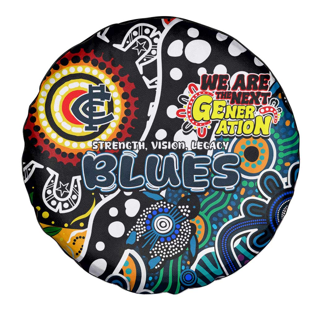 Blues AFL Celebrating 50 Years of Naidoc Spare Tire Cover NAIDOC Week 2025 Aboriginal