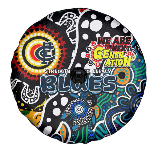 Blues AFL Celebrating 50 Years of Naidoc Spare Tire Cover NAIDOC Week 2025 Aboriginal