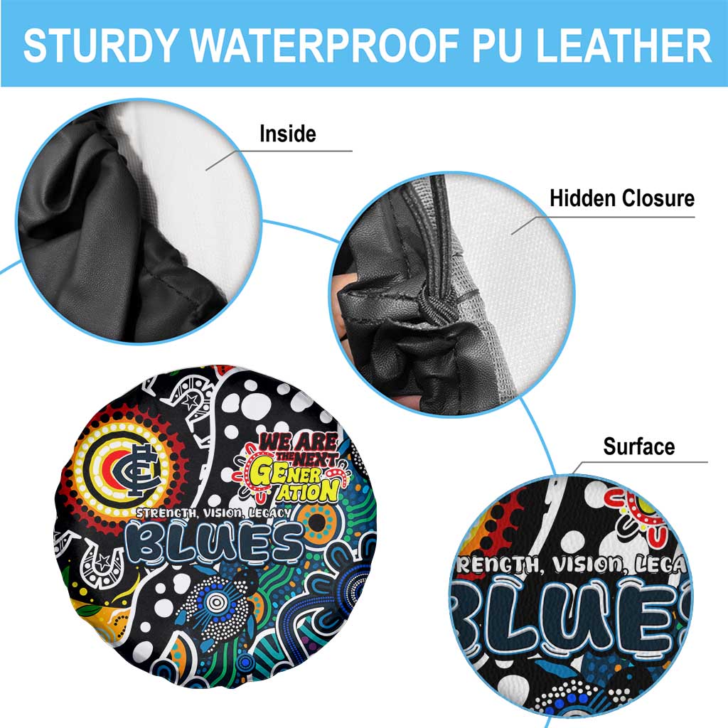 Blues AFL Celebrating 50 Years of Naidoc Spare Tire Cover NAIDOC Week 2025 Aboriginal