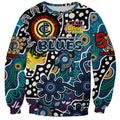 Personalised Blues AFL Celebrating 50 Years of Naidoc Sweatshirt NAIDOC Week 2025 Aboriginal