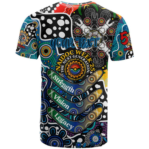 Personalised Blues AFL Celebrating 50 Years of Naidoc T Shirt NAIDOC Week 2025 Aboriginal