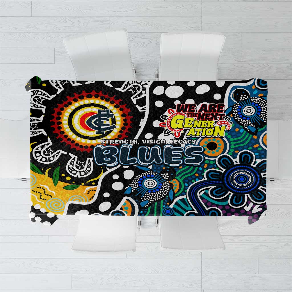 Blues AFL Celebrating 50 Years of Naidoc Tablecloth NAIDOC Week 2025 Aboriginal