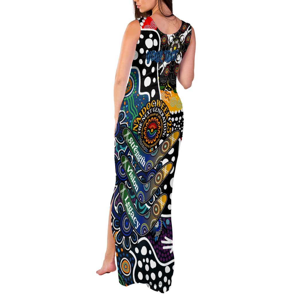 Personalised Blues AFL Celebrating 50 Years of Naidoc Tank Maxi Dress NAIDOC Week 2025 Aboriginal