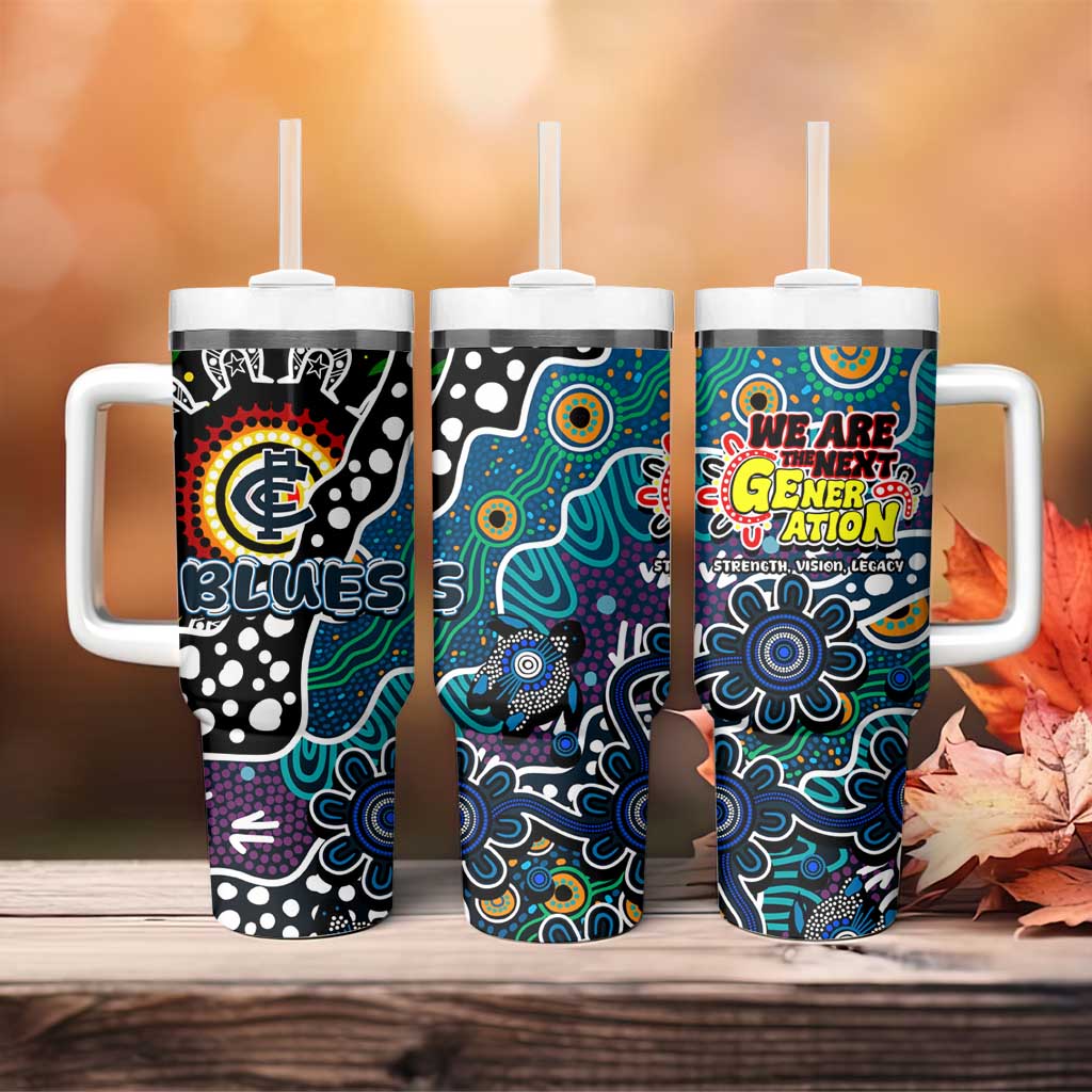 Blues AFL Celebrating 50 Years of Naidoc Tumbler With Handle NAIDOC Week 2025 Aboriginal