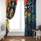 Blues AFL Celebrating 50 Years of Naidoc Window Curtain NAIDOC Week 2025 Aboriginal