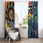 Blues AFL Celebrating 50 Years of Naidoc Window Curtain NAIDOC Week 2025 Aboriginal