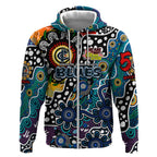 Personalised Blues AFL Celebrating 50 Years of Naidoc Zip Hoodie NAIDOC Week 2025 Aboriginal
