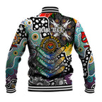 Personalised Magpies AFL Celebrating 50 Years of Naidoc Baseball Jacket NAIDOC Week 2025 Aboriginal