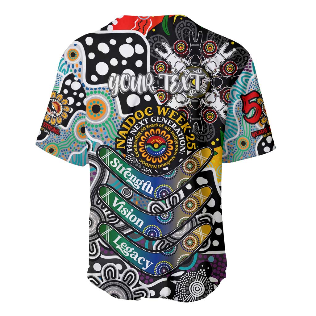 Personalised Magpies AFL Celebrating 50 Years of Naidoc Baseball Jersey NAIDOC Week 2025 Aboriginal