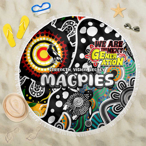 Magpies AFL Celebrating 50 Years of Naidoc Beach Blanket NAIDOC Week 2025 Aboriginal