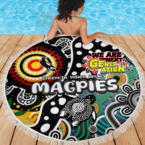 Magpies AFL Celebrating 50 Years of Naidoc Beach Blanket NAIDOC Week 2025 Aboriginal