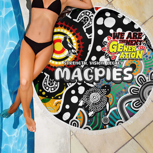 Magpies AFL Celebrating 50 Years of Naidoc Beach Blanket NAIDOC Week 2025 Aboriginal