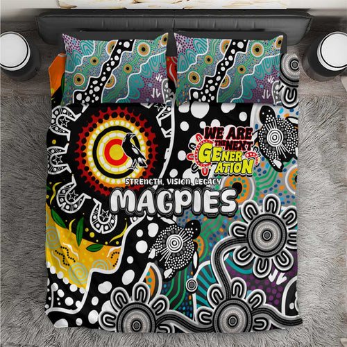 Magpies AFL Celebrating 50 Years of Naidoc Bedding Set NAIDOC Week 2025 Aboriginal