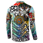 Personalised Magpies AFL Celebrating 50 Years of Naidoc Button Sweatshirt NAIDOC Week 2025 Aboriginal