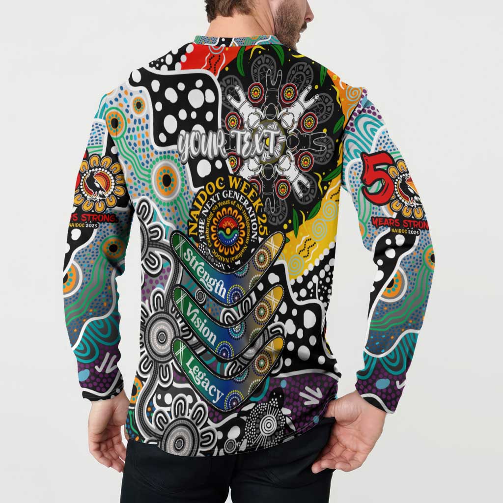 Personalised Magpies AFL Celebrating 50 Years of Naidoc Button Sweatshirt NAIDOC Week 2025 Aboriginal