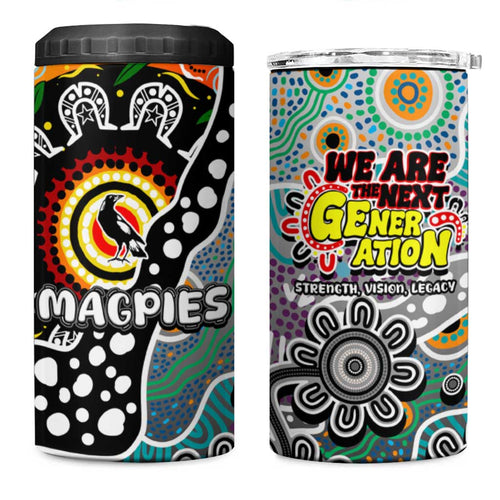 Magpies AFL Celebrating 50 Years of Naidoc 4 in 1 Can Cooler Tumbler NAIDOC Week 2025 Aboriginal