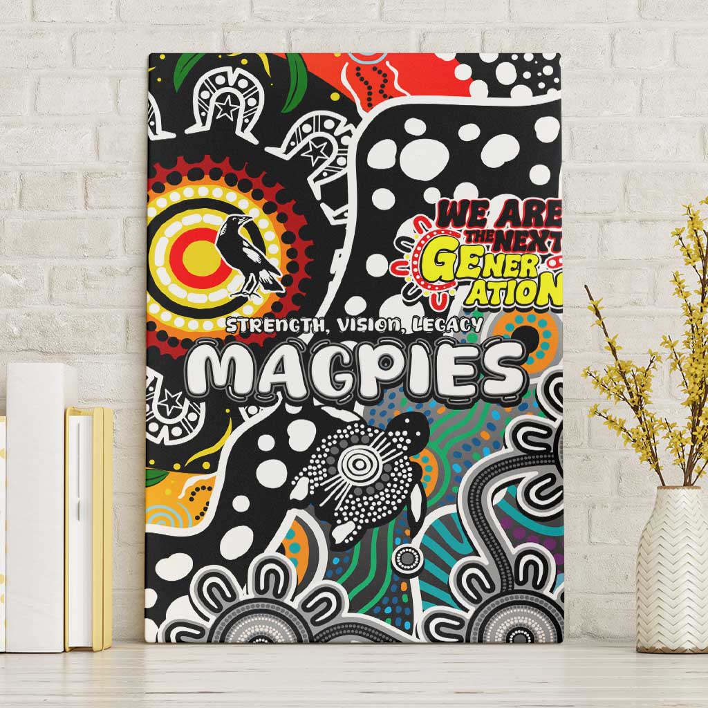 Magpies AFL Celebrating 50 Years of Naidoc Canvas Wall Art NAIDOC Week 2025 Aboriginal