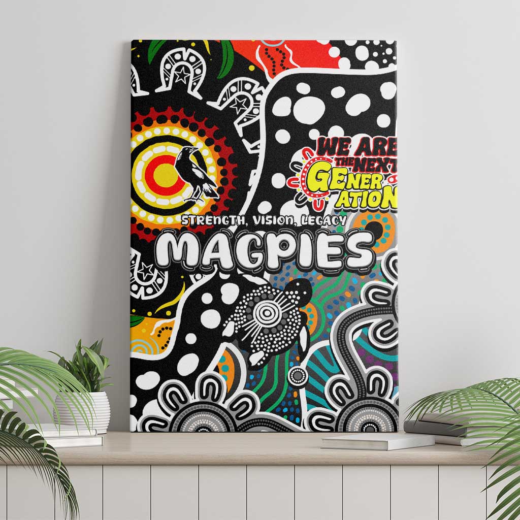 Magpies AFL Celebrating 50 Years of Naidoc Canvas Wall Art NAIDOC Week 2025 Aboriginal