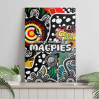 Magpies AFL Celebrating 50 Years of Naidoc Canvas Wall Art NAIDOC Week 2025 Aboriginal