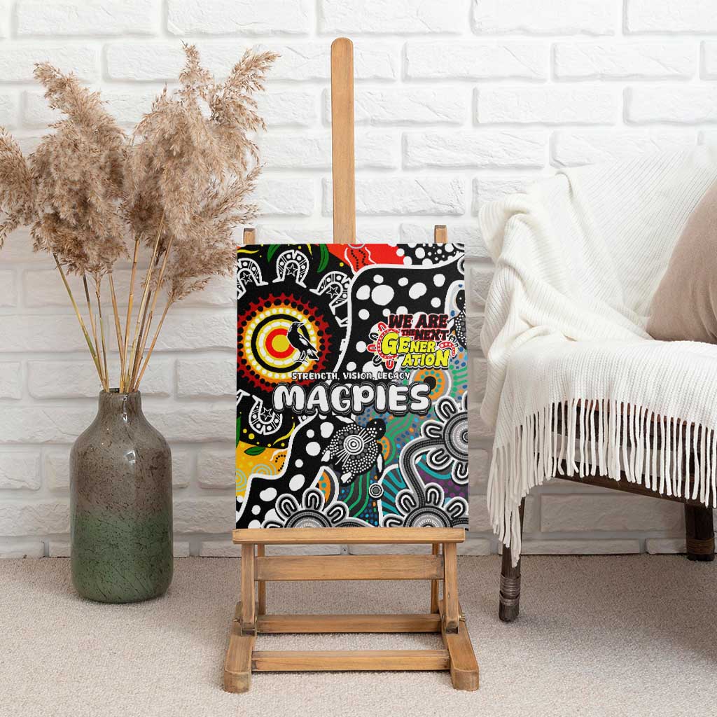 Magpies AFL Celebrating 50 Years of Naidoc Canvas Wall Art NAIDOC Week 2025 Aboriginal