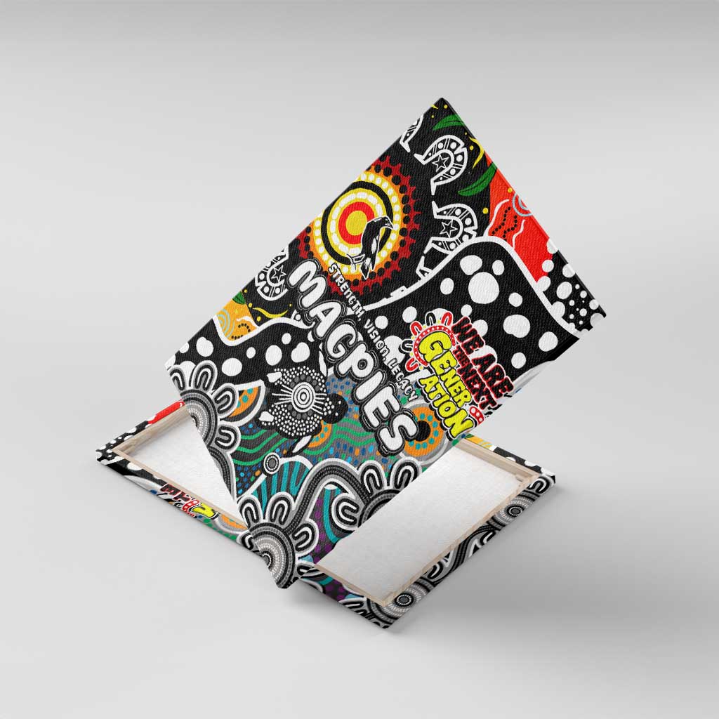 Magpies AFL Celebrating 50 Years of Naidoc Canvas Wall Art NAIDOC Week 2025 Aboriginal