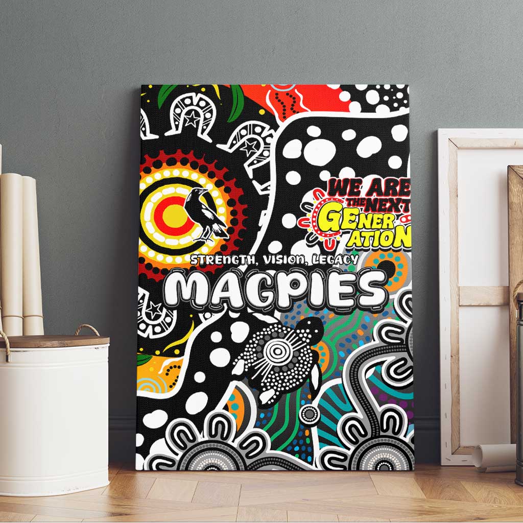 Magpies AFL Celebrating 50 Years of Naidoc Canvas Wall Art NAIDOC Week 2025 Aboriginal