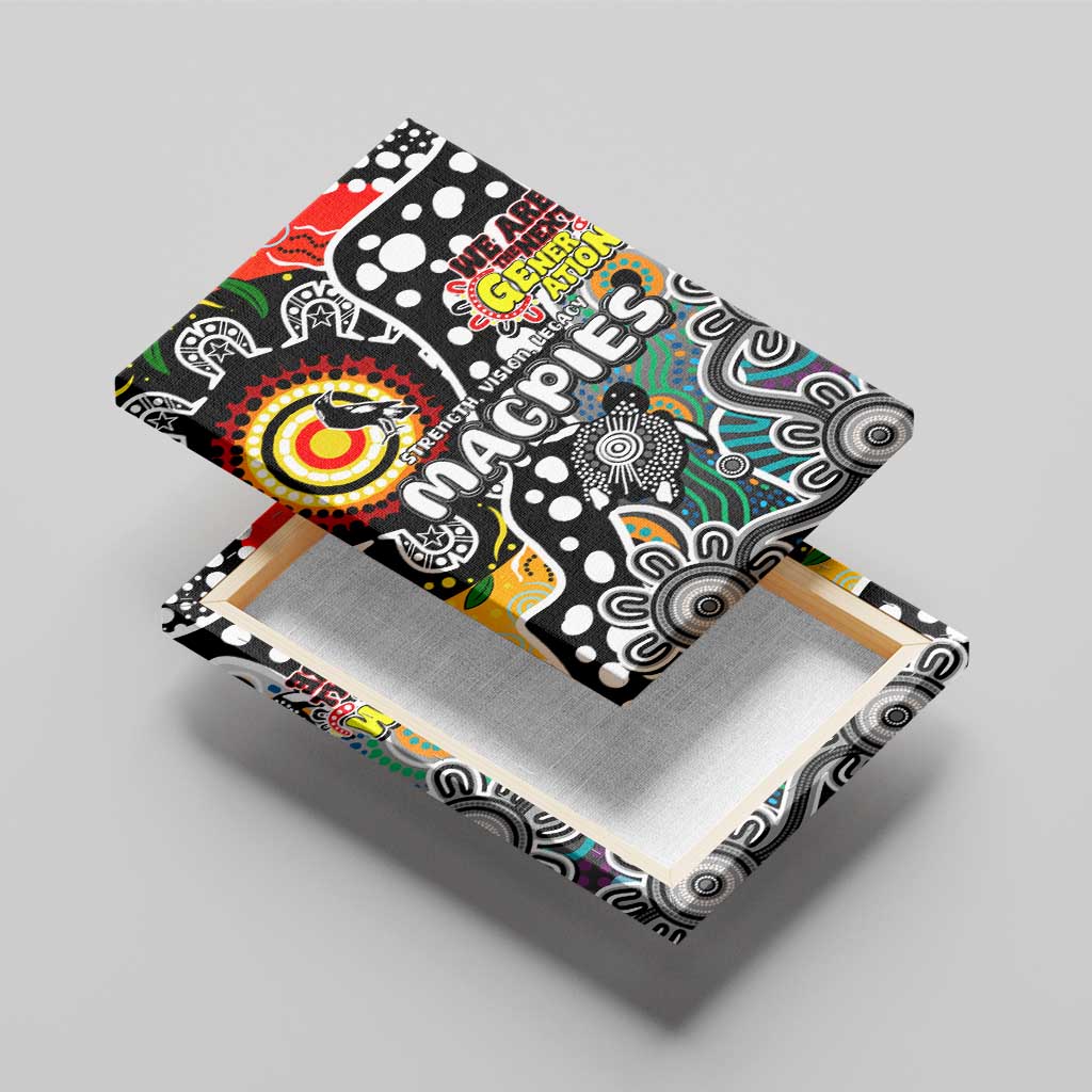 Magpies AFL Celebrating 50 Years of Naidoc Canvas Wall Art NAIDOC Week 2025 Aboriginal