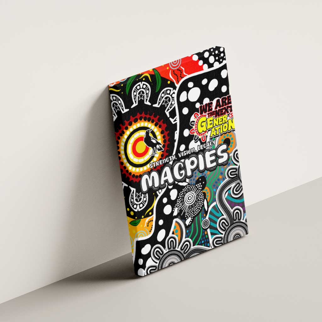Magpies AFL Celebrating 50 Years of Naidoc Canvas Wall Art NAIDOC Week 2025 Aboriginal