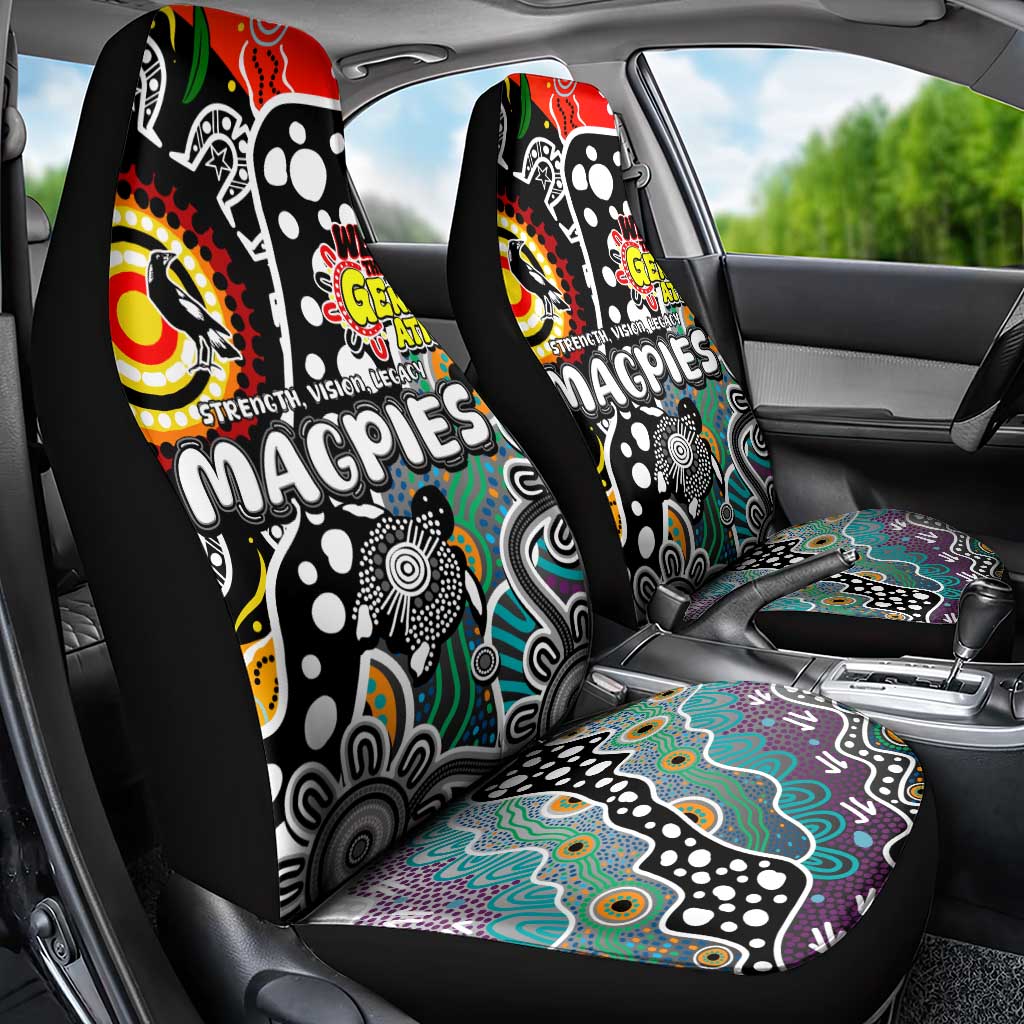 Magpies AFL Celebrating 50 Years of Naidoc Car Seat Cover NAIDOC Week 2025 Aboriginal