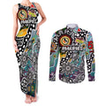 Personalised Magpies AFL Celebrating 50 Years of Naidoc Couples Matching Tank Maxi Dress and Long Sleeve Button Shirt NAIDOC Week 2025 Aboriginal