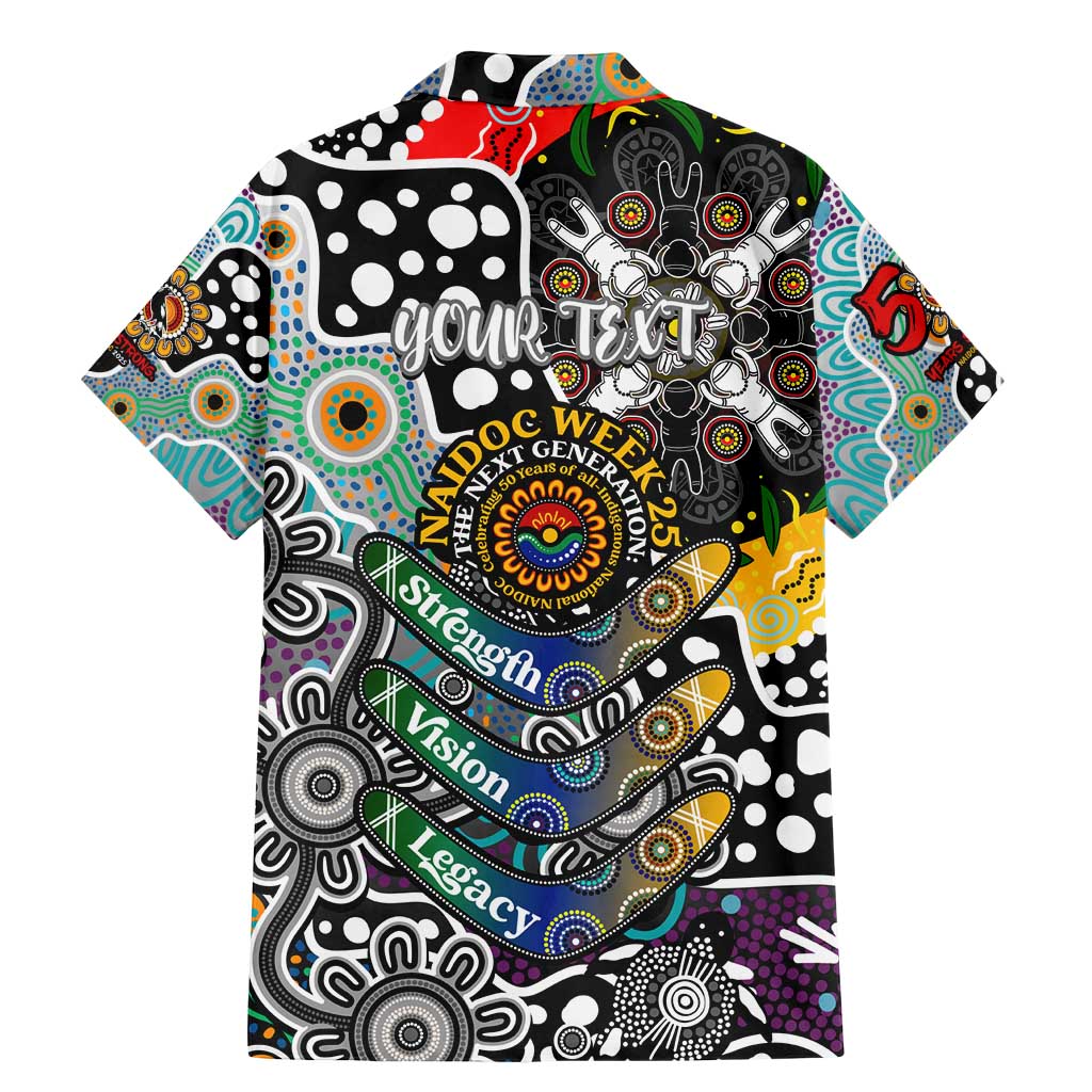 Personalised Magpies AFL Celebrating 50 Years of Naidoc Family Matching Mermaid Dress and Hawaiian Shirt NAIDOC Week 2025 Aboriginal