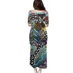 Personalised Magpies AFL Celebrating 50 Years of Naidoc Family Matching Puletasi and Hawaiian Shirt NAIDOC Week 2025 Aboriginal