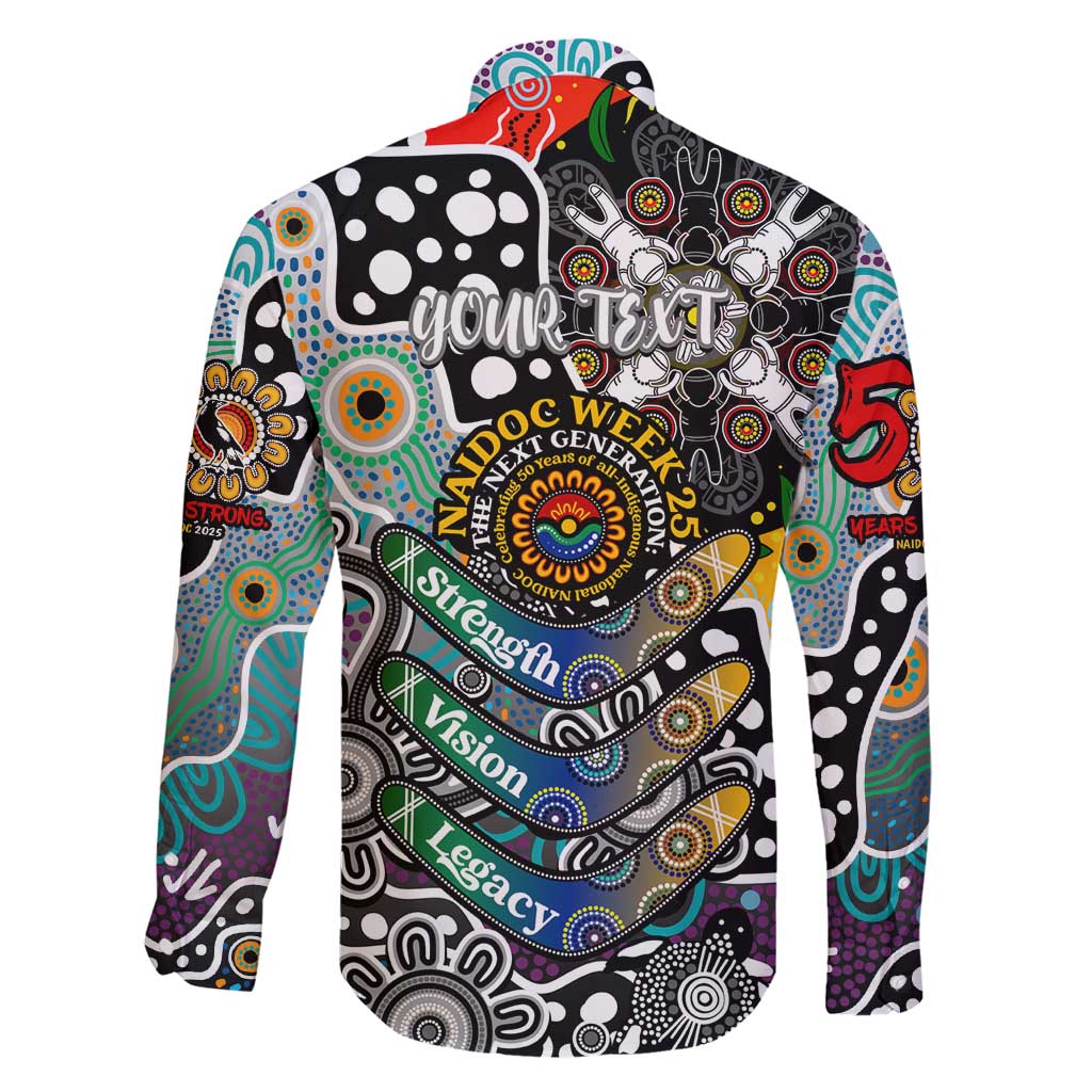Personalised Magpies AFL Celebrating 50 Years of Naidoc Family Matching Short Sleeve Bodycon Dress and Hawaiian Shirt NAIDOC Week 2025 Aboriginal