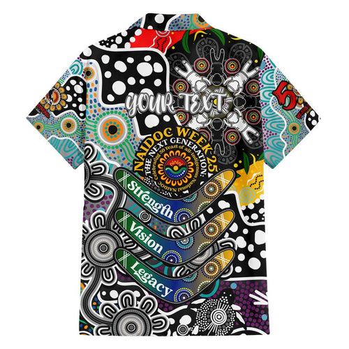Personalised Magpies AFL Celebrating 50 Years of Naidoc Family Matching Summer Maxi Dress and Hawaiian Shirt NAIDOC Week 2025 Aboriginal