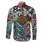 Personalised Magpies AFL Celebrating 50 Years of Naidoc Family Matching Summer Maxi Dress and Hawaiian Shirt NAIDOC Week 2025 Aboriginal