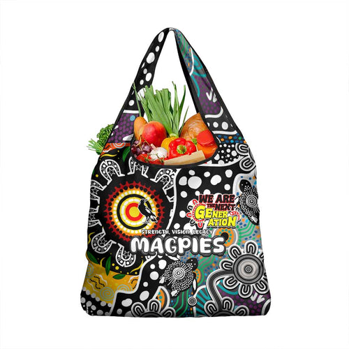 Magpies AFL Celebrating 50 Years of Naidoc Grocery Bag NAIDOC Week 2025 Aboriginal