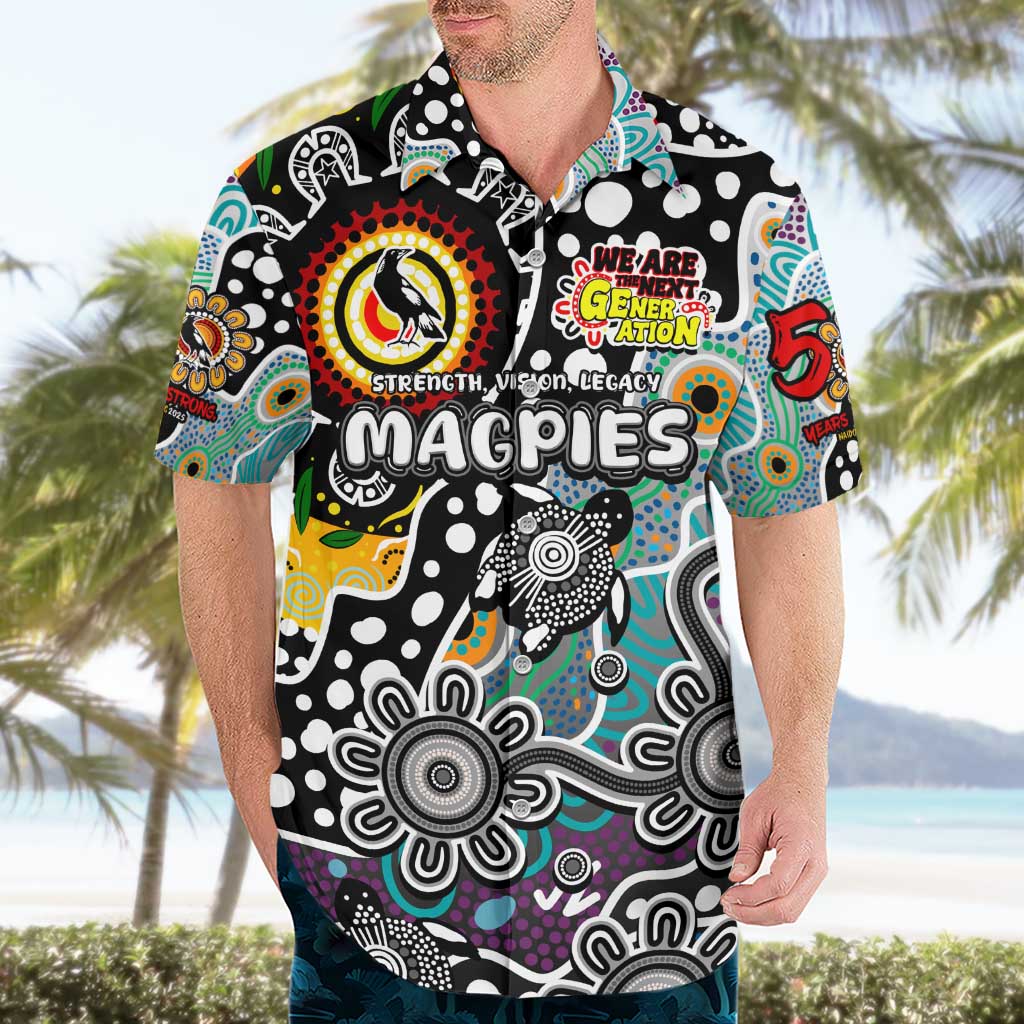 Personalised Magpies AFL Celebrating 50 Years of Naidoc Hawaiian Shirt NAIDOC Week 2025 Aboriginal